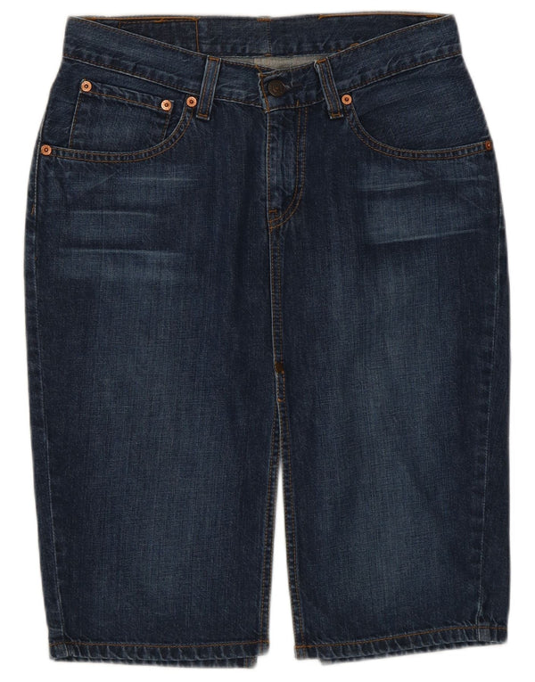 Levi's Damen 669 Jeansrock W28 Mittelmarineblaue Baumwolle