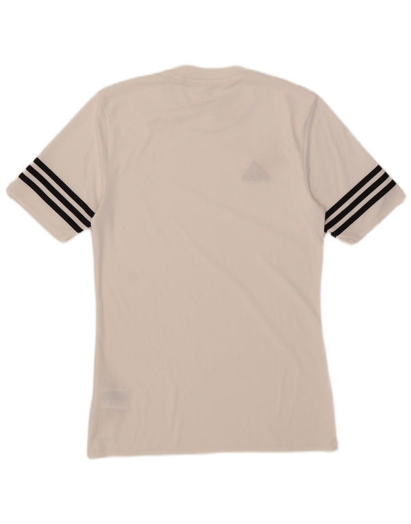 Adidas Mens Climalite T-Shirt Top Small White Polyester