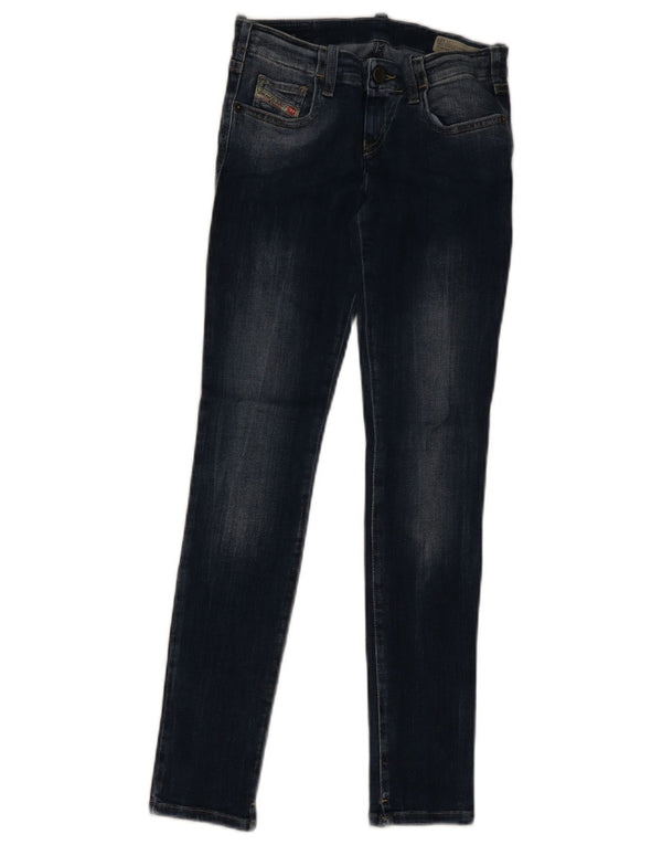 Diesel Vaqueros pitillo elásticos para niños 9-10 años W24 L28 Algodón azul marino