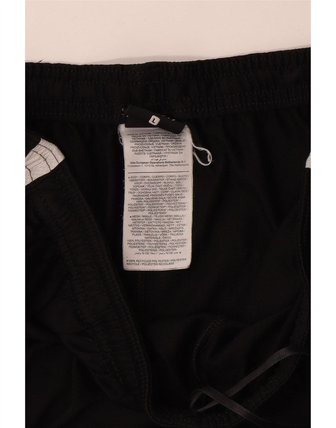 NIKE Herren-Trainingshose, groß, schwarzes Colourblock-Polyester