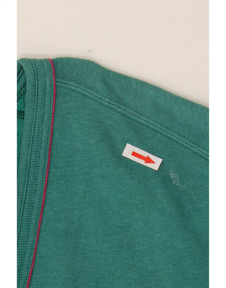 American System Mens Tracksuit Top Jacket Large Green Cotton