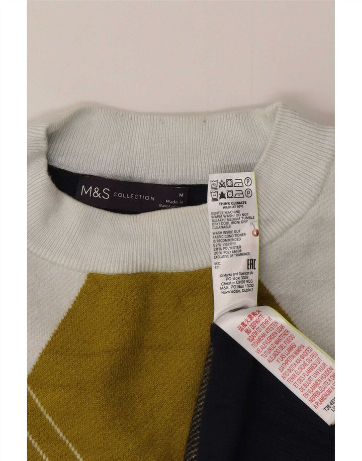 Marks & Spencer Womens Crew Neck Jumper Sweater UK 14 Medium Multicoloured
