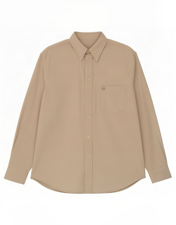 Murphy & Nye Mens Sailmakers Shirt Large Beige Cotton
