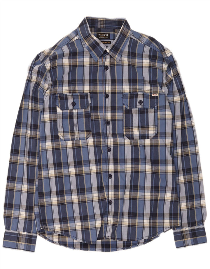Jack & Jones herreskjorte XL blå ternet bomuld