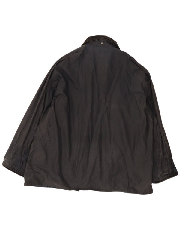Fermoy Herrenjacke aus gewachster Baumwolle, UK 42 XL, Marineblau