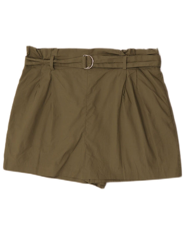 Женские повседневные шорты Zara XL W32, хлопок цвета хаки