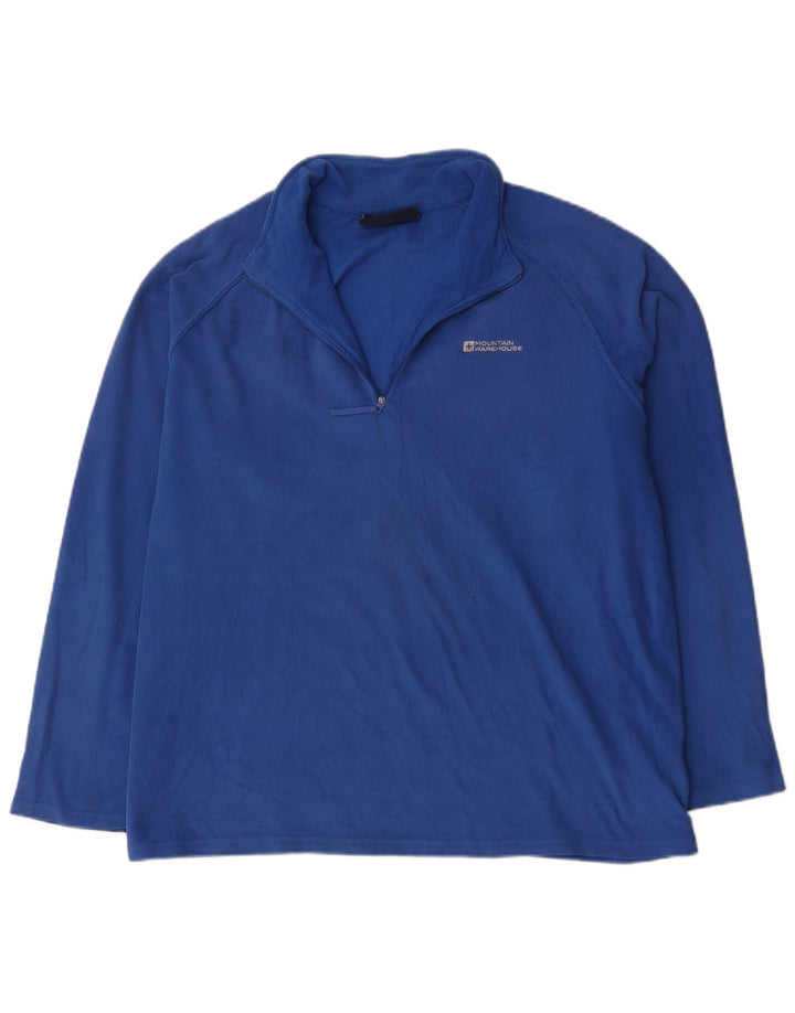 Mountain Warehouse Herre Fleece Jumper med lynlås XL Blå Polyester
