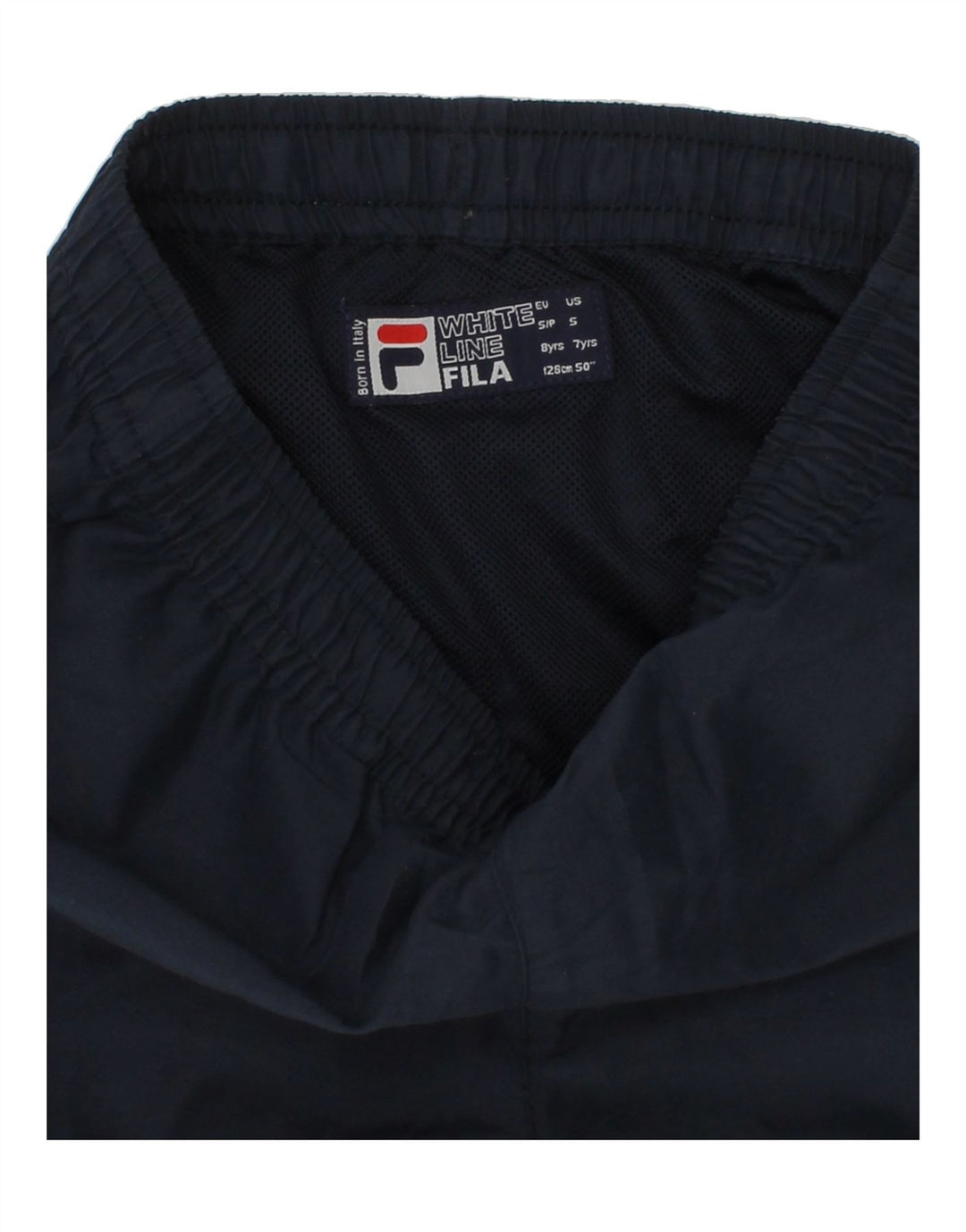FILA Boys Sport Shorts 7-8 Years Navy Blue Polyester Vintage Fila and Second-Hand Fila from Messina Hembry 