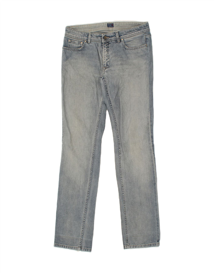 TRUSSARDI Womens Slim Jeans W32 L33 Blue Cotton Vintage Trussardi and Second-Hand Trussardi from Messina Hembry 