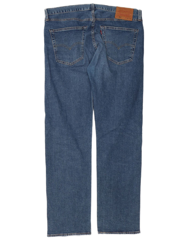 Levi's Mens 501 Straight Jeans W36 L32 Blue Cotton