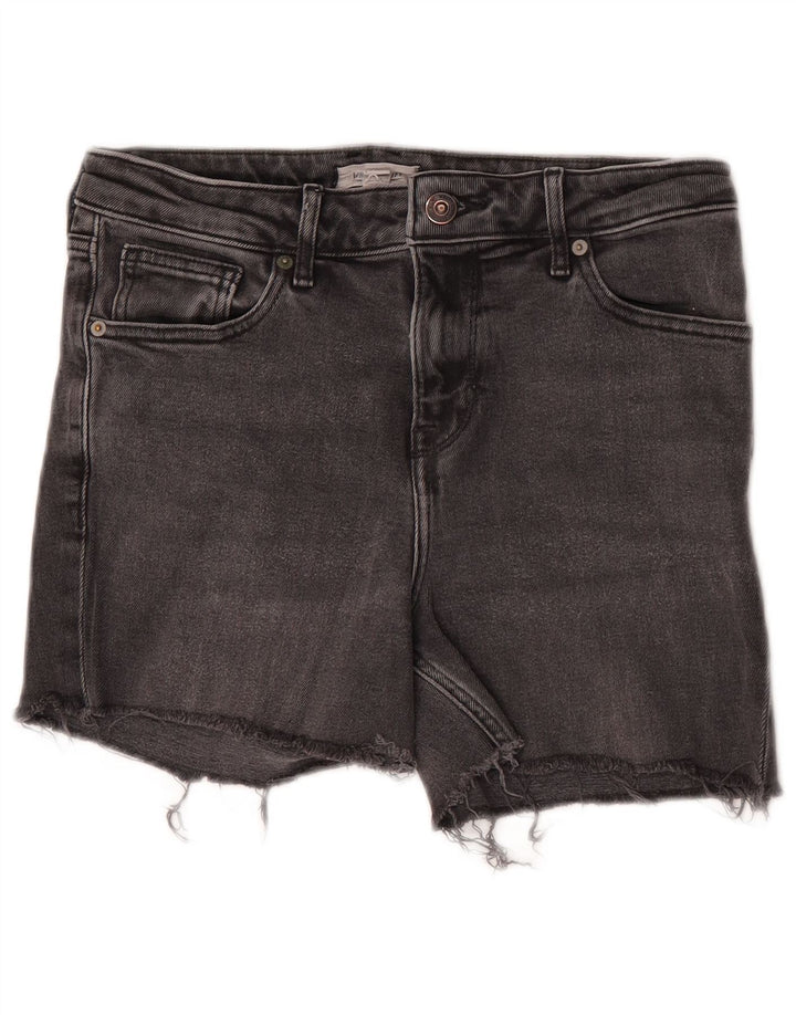 White Stuff Womens Denim Shorts UK 10 Small W28  Grey Cotton