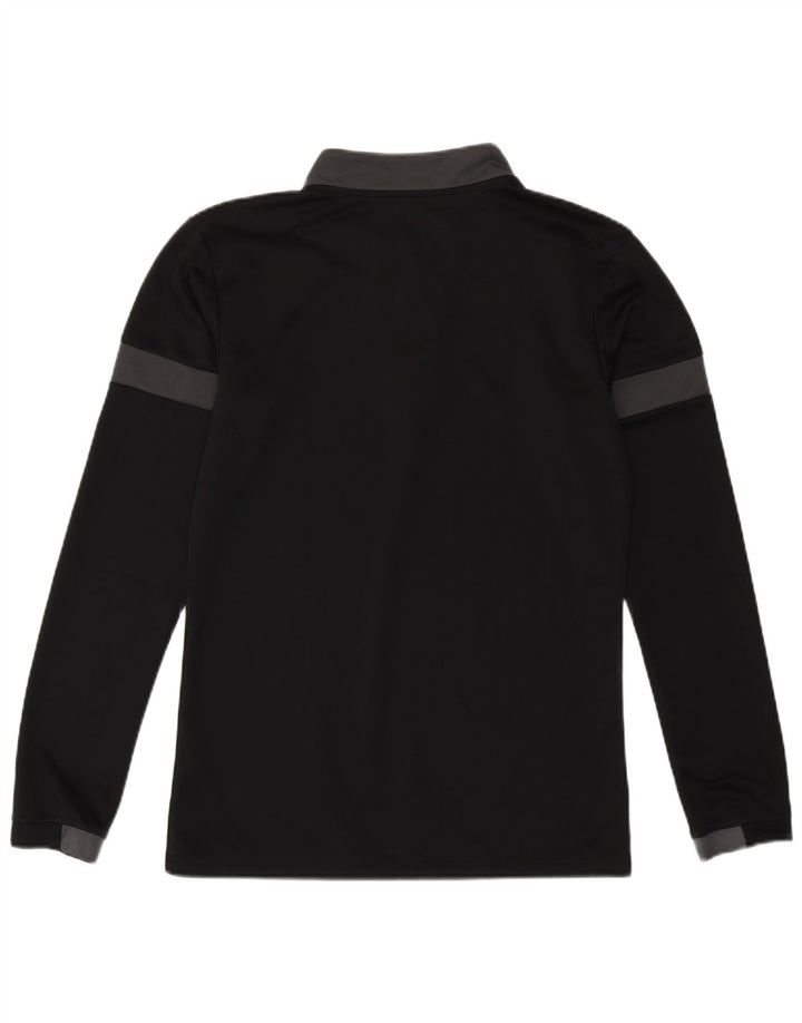 Puma Herre Zip Neck Pullover Træningsdragt Top Lille Sort Colourblock Polyester