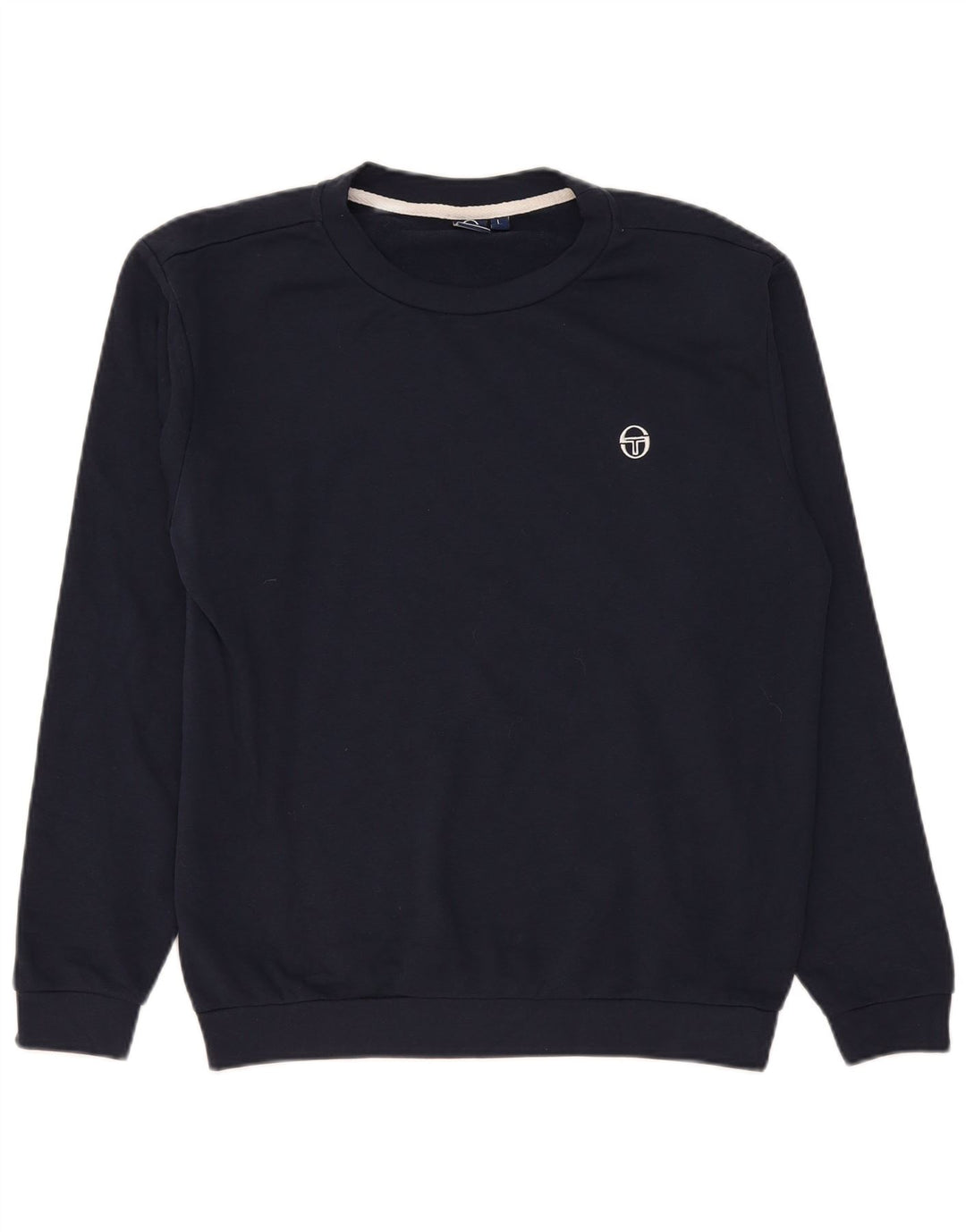Sergio Tacchini Felpa Uomo Maglione Large Blu Navy Cotone