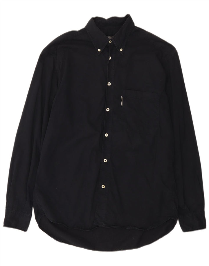 Belfe & Mens Shirt Small Azul Marino Algodón