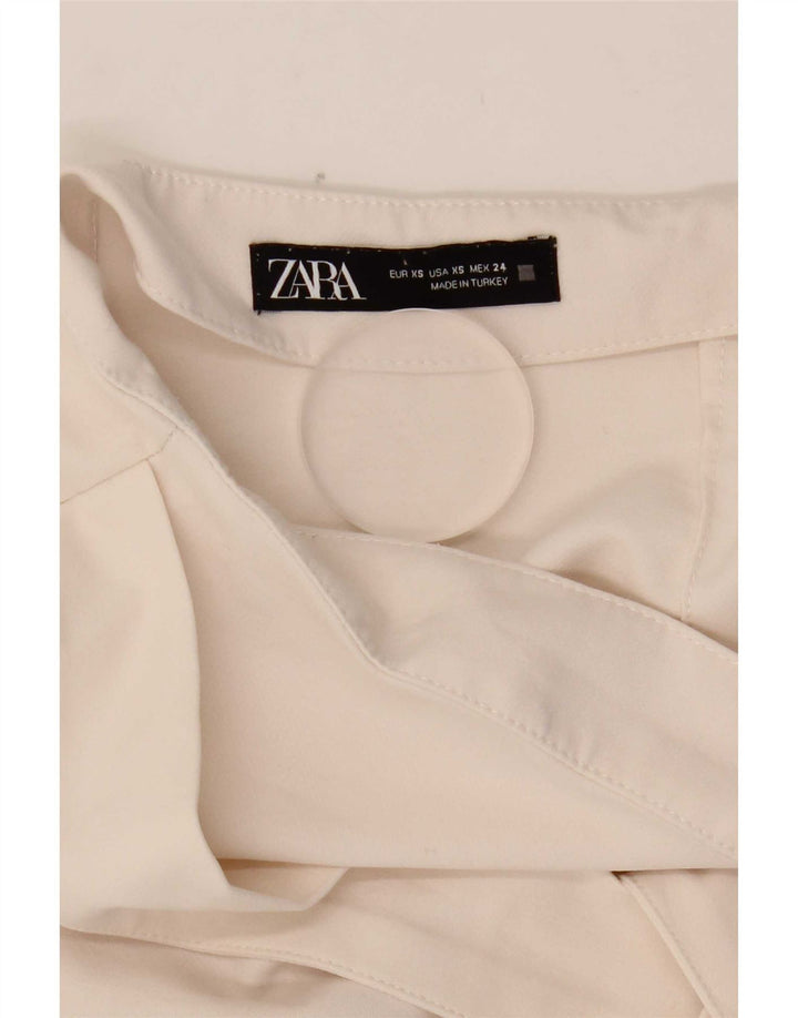 Zara Womens Skort XS W24  White Polyester