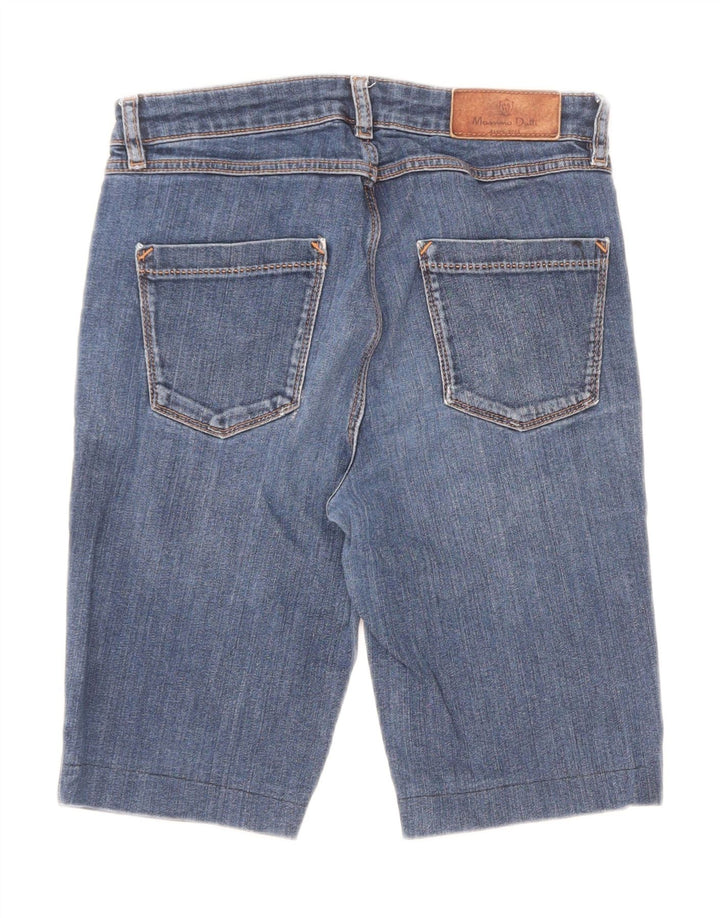 Massimo Dutti Womens Regular Fit Denim Shorts EU 36 XS W26 Blue