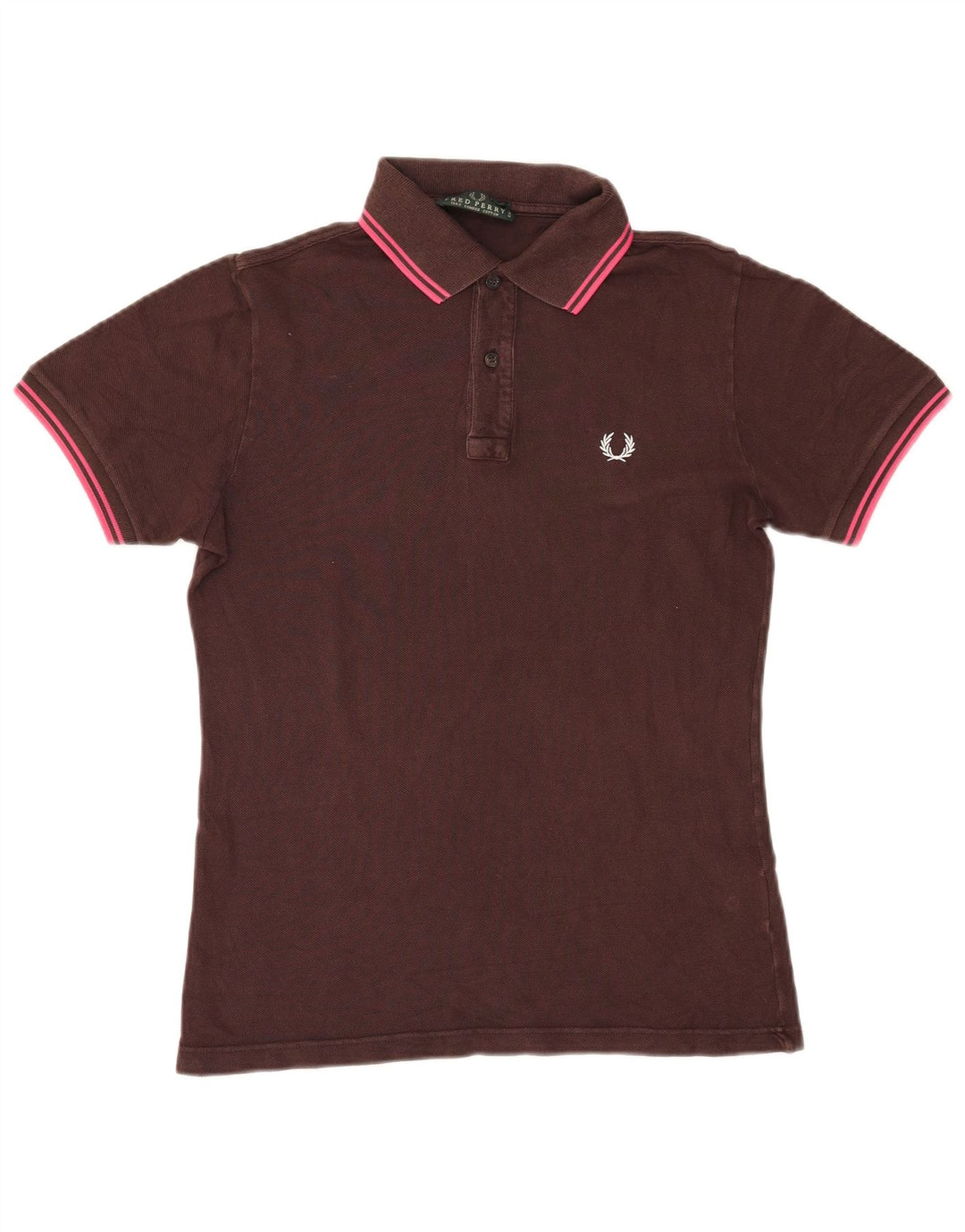 Fred Perry Herren-Poloshirt, kleine braune Baumwolle