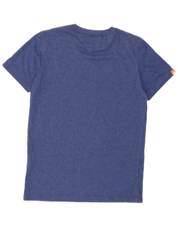 Мужская футболка Superdry Top из хлопка среднего цвета синего цвета
