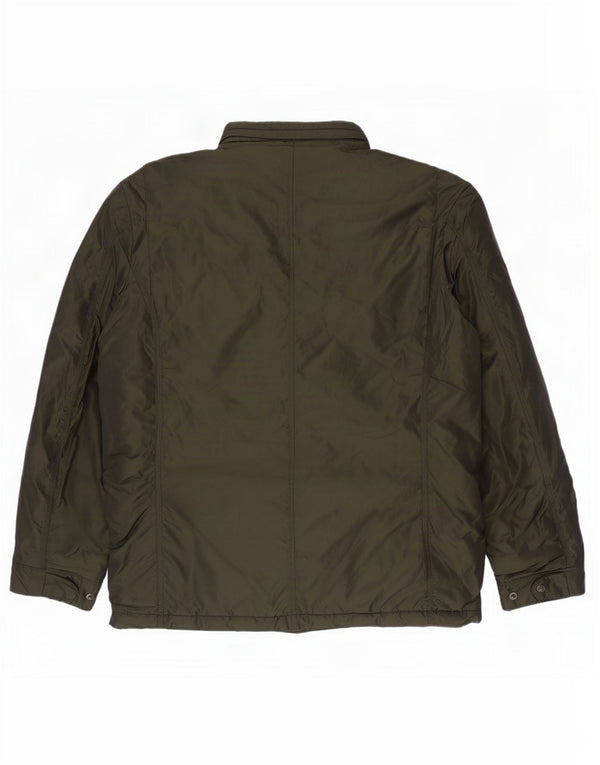 Tommy Hilfiger Mens Hooded Military Utility Jacket UK 38 Medium Khaki