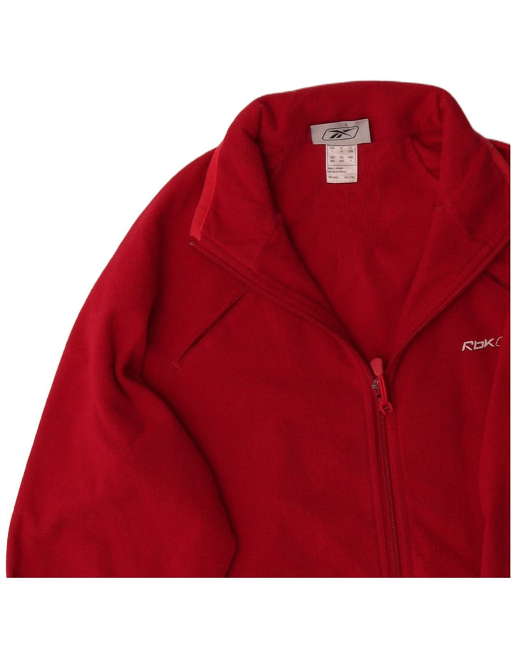 REEBOK Fleecejakke til kvinder UK 10 Lille rød polyester