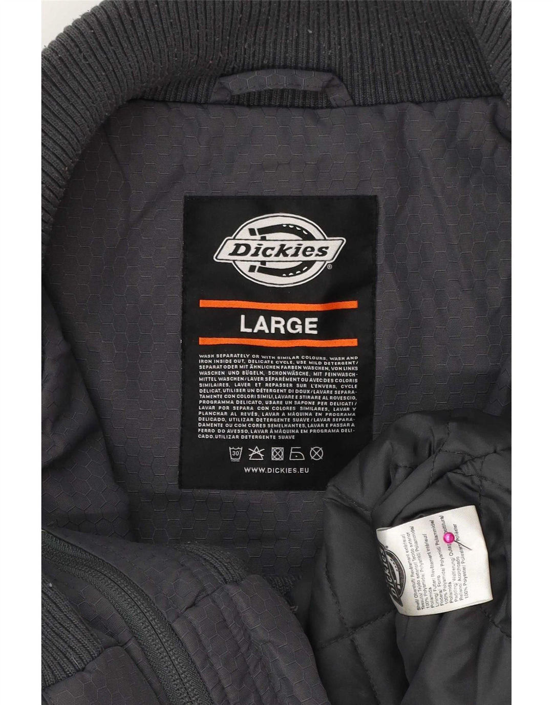 Jaqueta bomber masculina Dickies UK 40 grande poliamida cinza