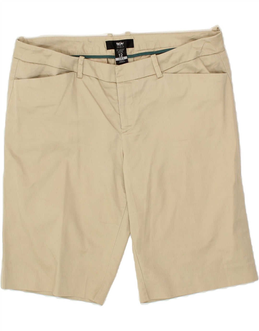 MOSSIMO Womens Casual Shorts US 12 Large W34  Beige Cotton Vintage Mossimo and Second-Hand Mossimo from Messina Hembry 