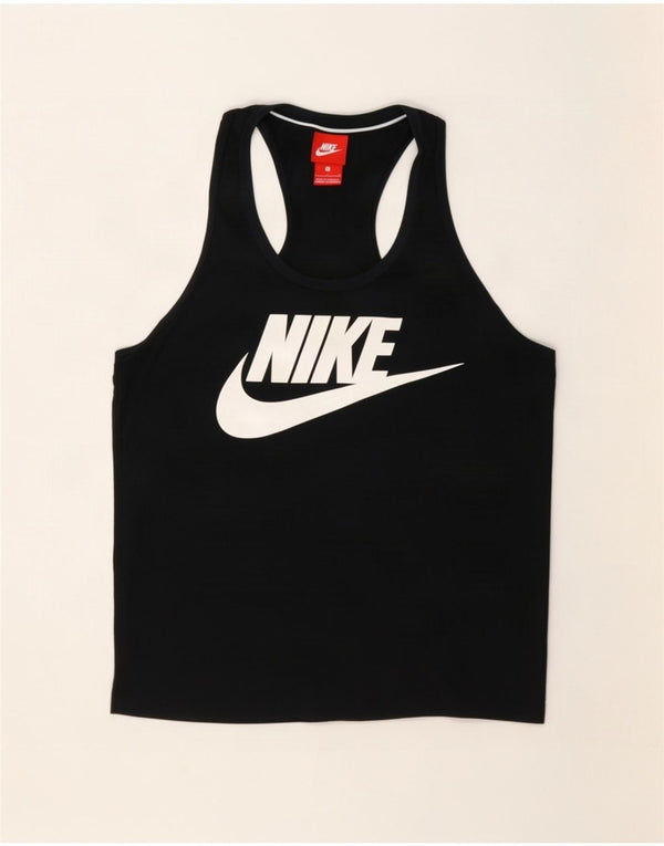 Nike Womens Graphic T-Shirt Top UK 16 Large Black