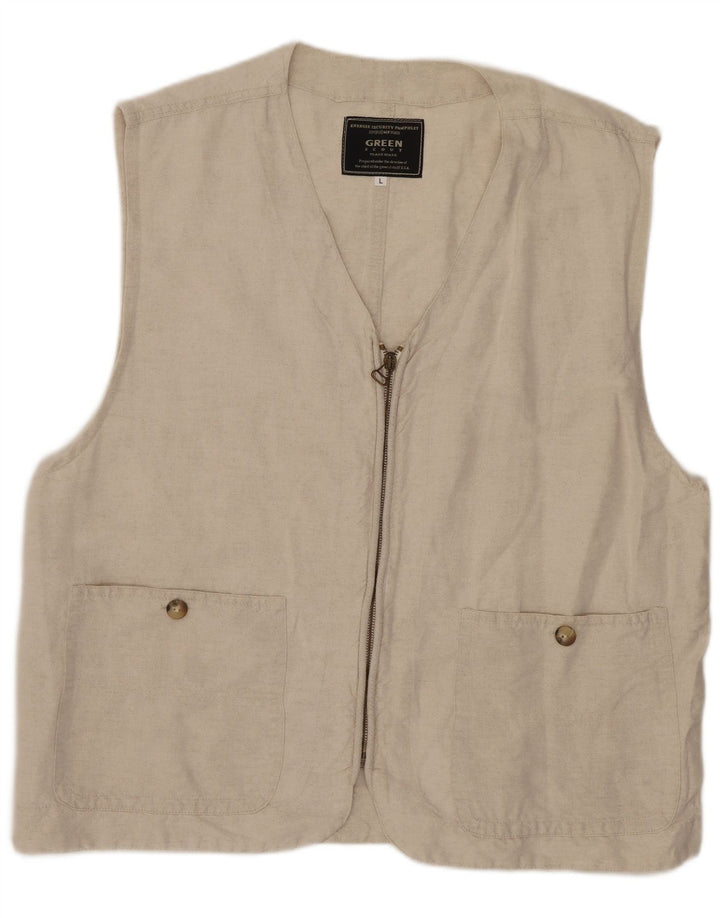 Vintage vest til mænd, stor beige