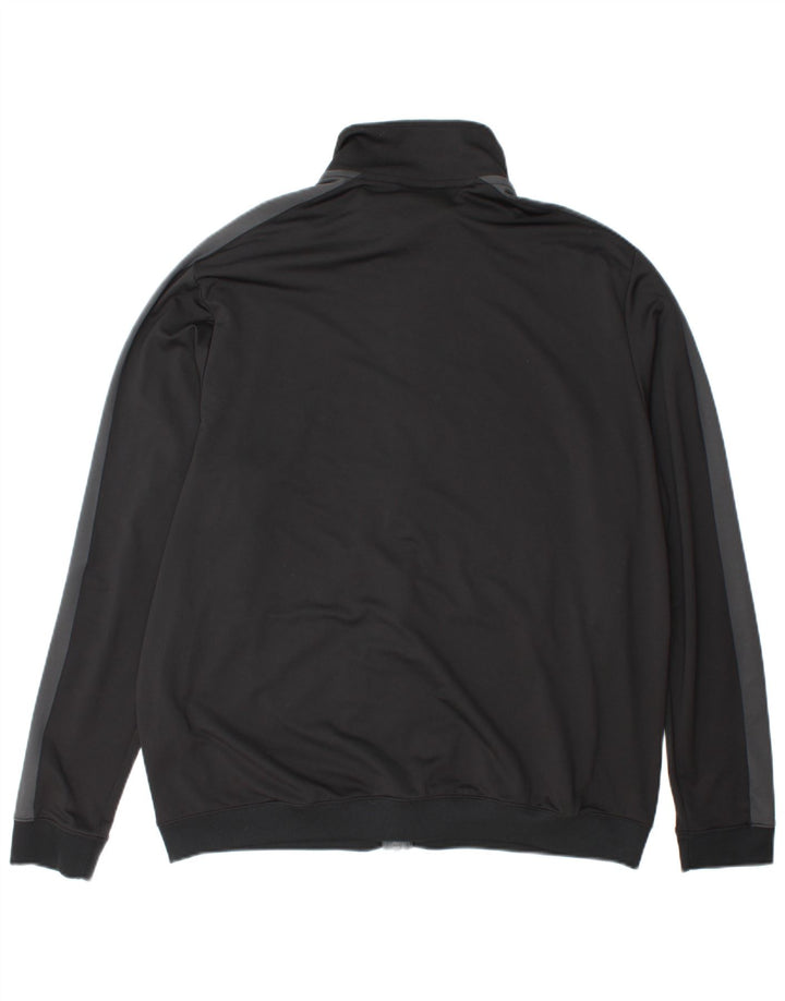 Nike Mens Tracksuit Top Jacket XL Black Colourblock Polyester