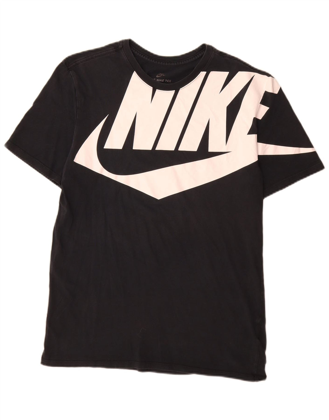 Nike Mens Graphic T-Shirt Top Medium Black Cotton