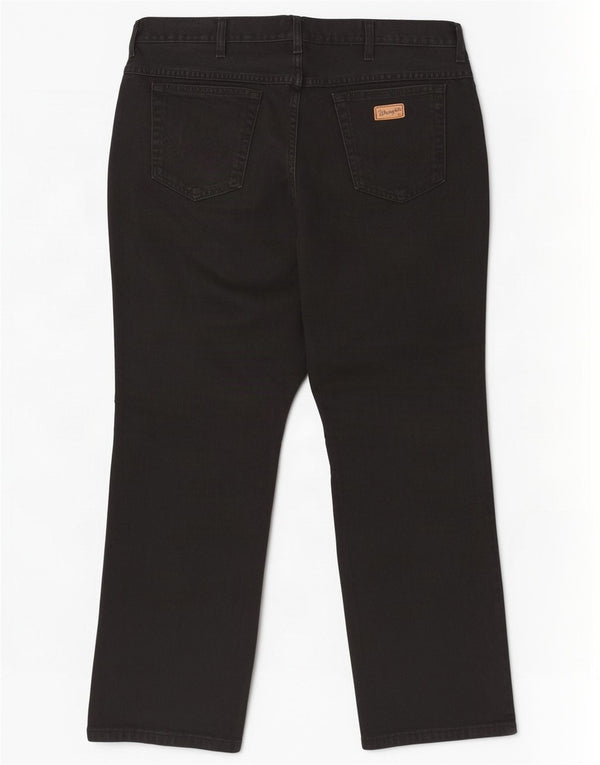 Jeans dritti da uomo Wrangler Texas W42 L30 cotone nero