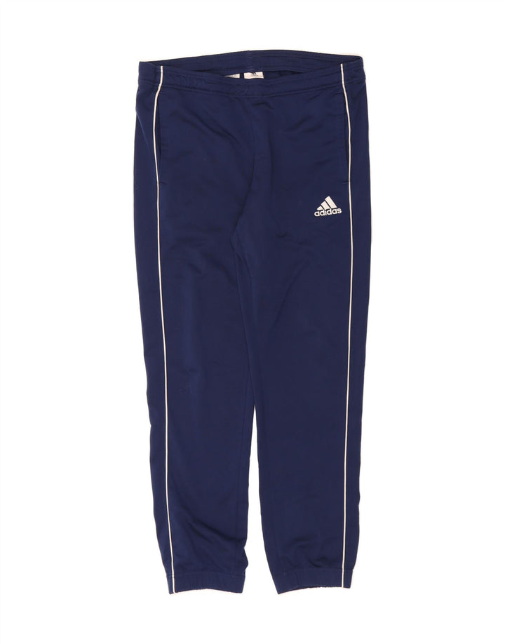 ADIDAS Mens Tracksuit Trousers Joggers Small  Navy Blue Polyester Vintage Adidas and Second-Hand Adidas from Messina Hembry 