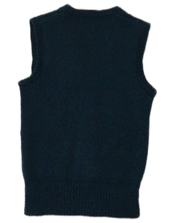 Vintage Womens Vest Tank Top XS Navy Blue Flecked