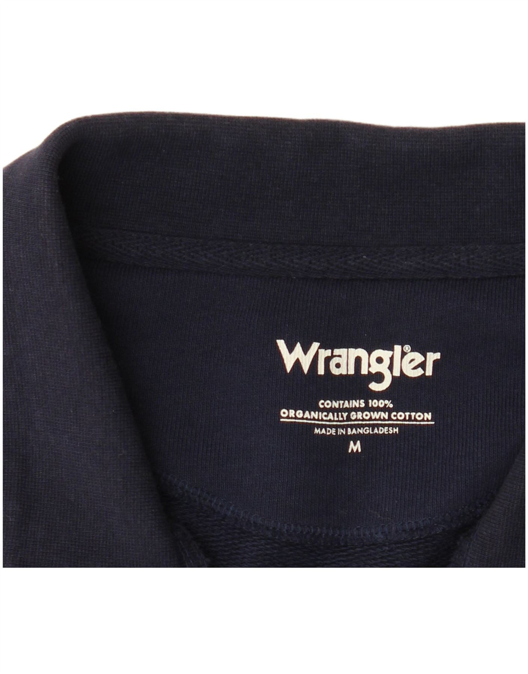Wrangler Mens Tracksuit Top Jacket Medium Navy Blue Cotton