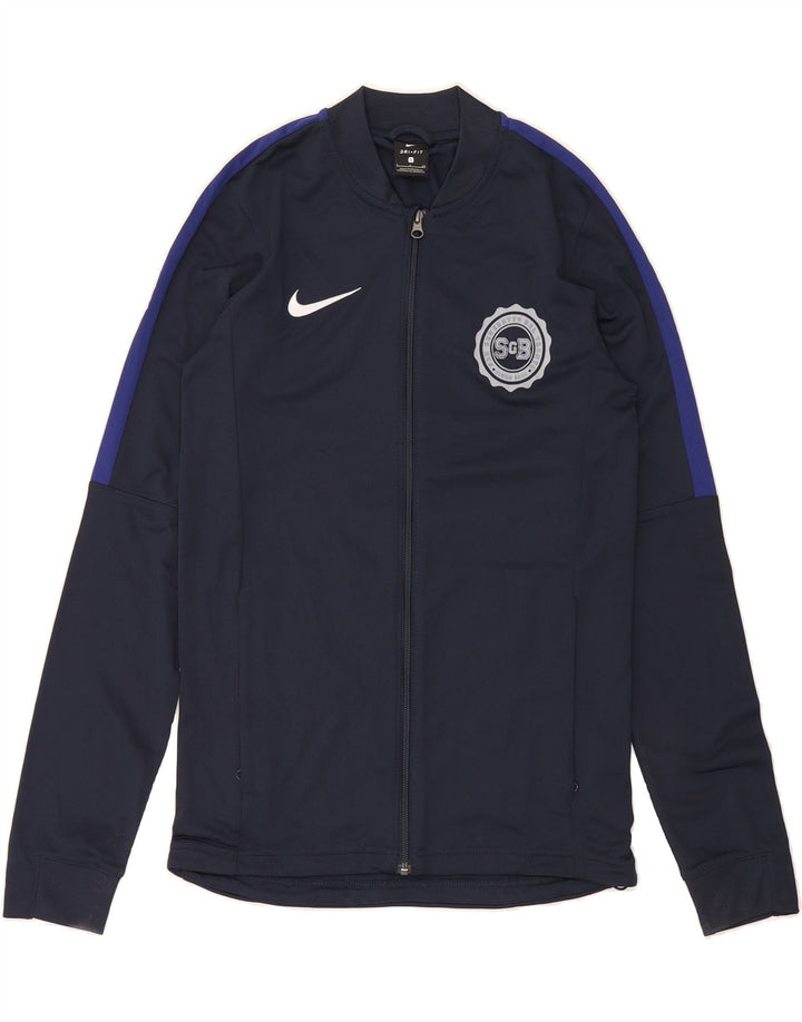 NIKE Mens Tracksuit Top Jacket Small Navy Blue Polyester Vintage Nike and Second-Hand Nike from Messina Hembry 