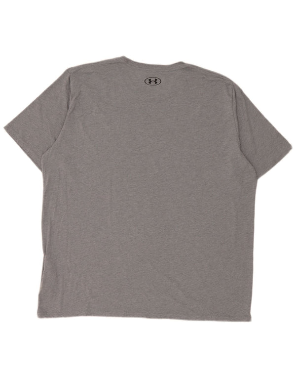 Under Armour T-Shirt Coupe Ample Homme 2XL Gris Coton