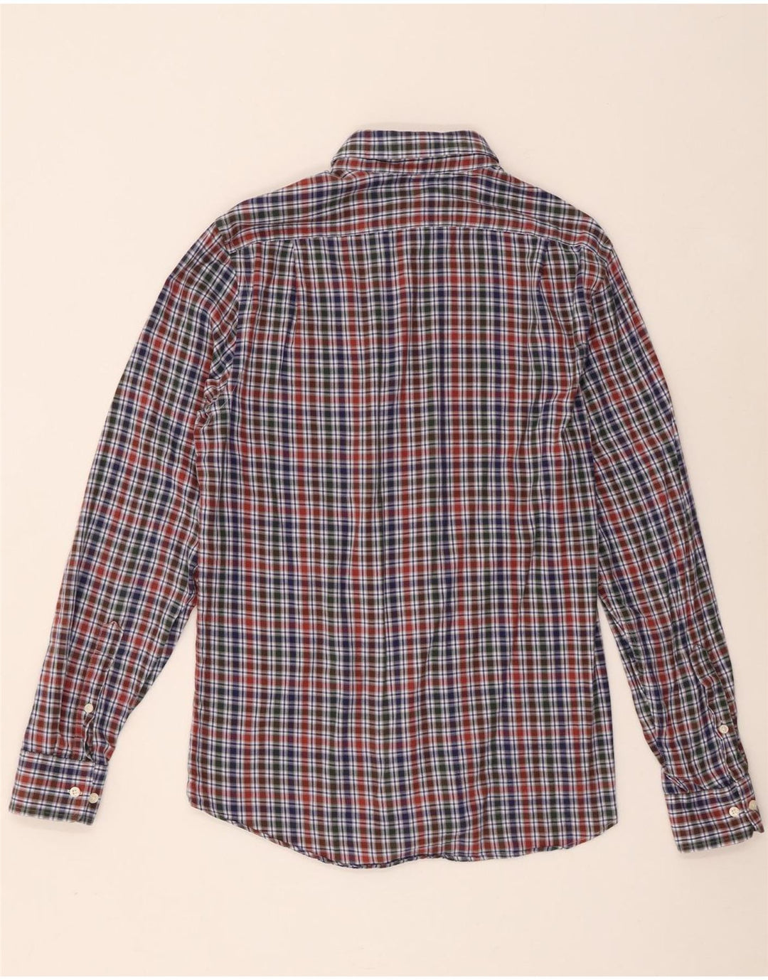 Ralph Lauren Mens Fitted Flannel Shirt Size 40 15.5 Medium Multicoloured
