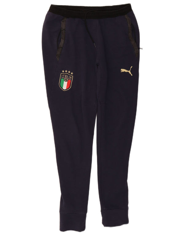Puma Pantalon de Survêtement Italia Graphic Homme Bleu Marine Coton