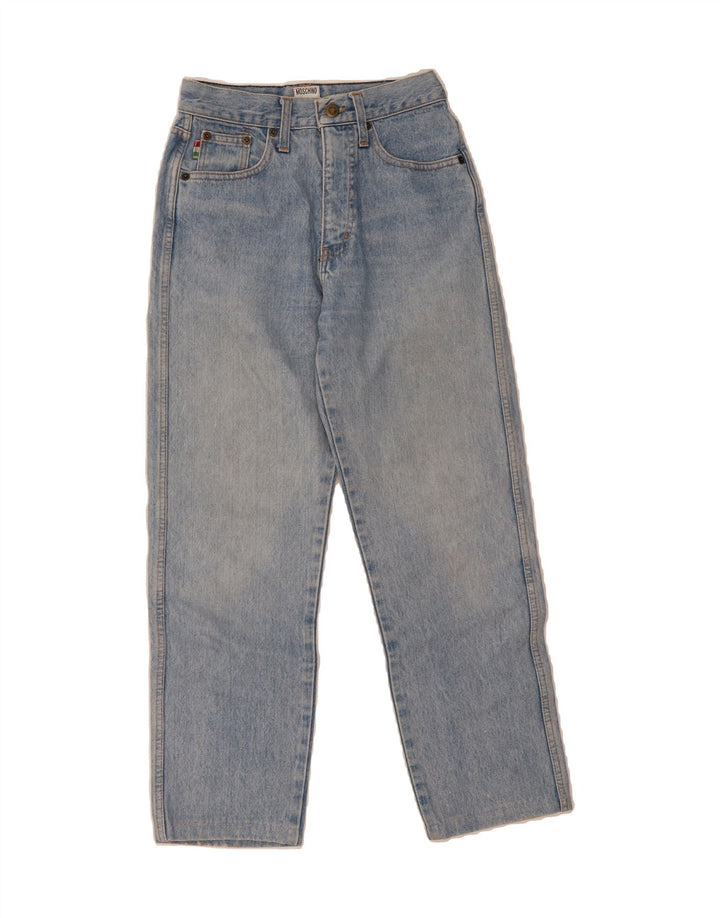 MOSCHINO Womens Straight Jeans W29 L26 Blue Vintage Moschino and Second-Hand Moschino from Messina Hembry 