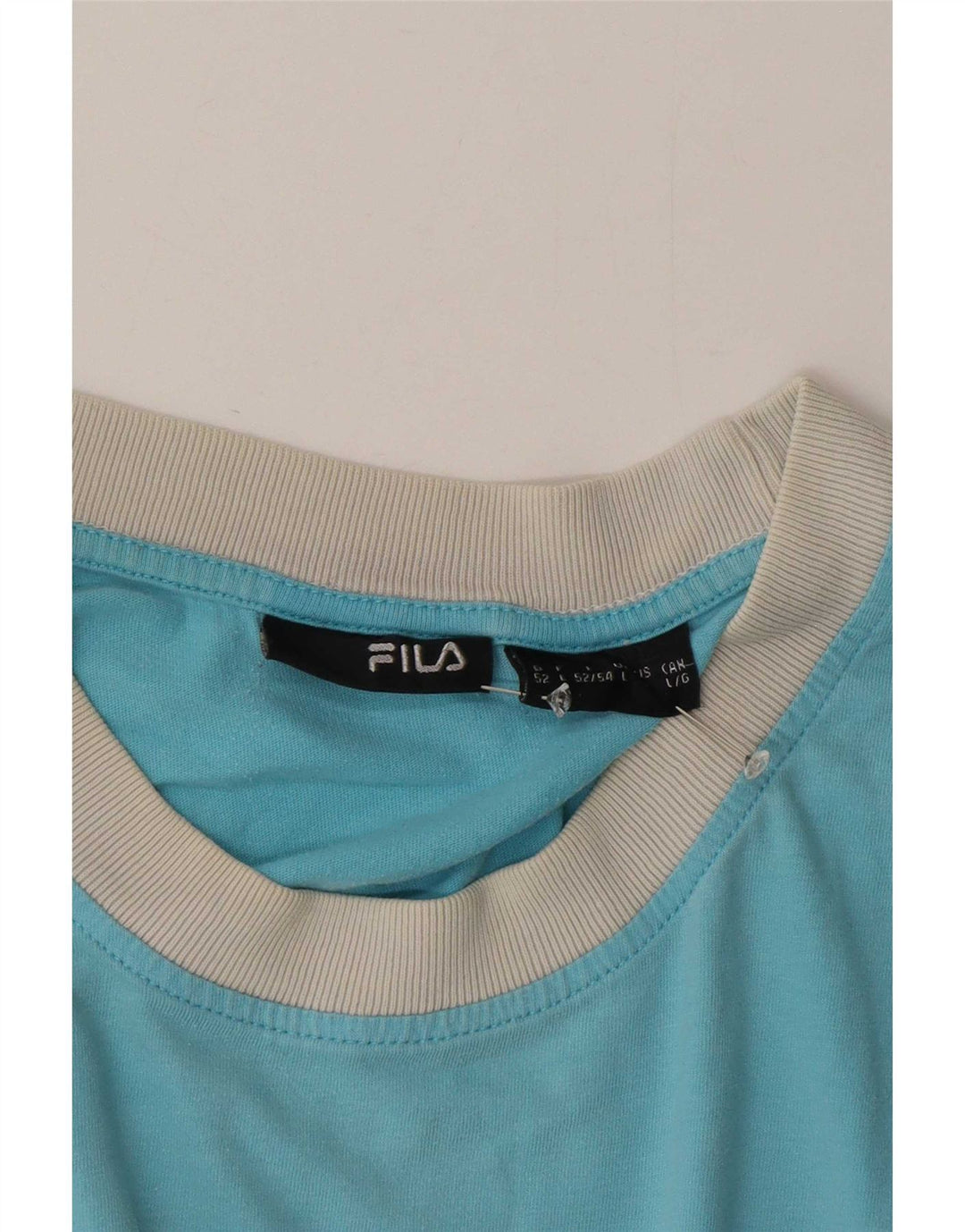 Fila Herren T-Shirt Top Large Blau Colourblock