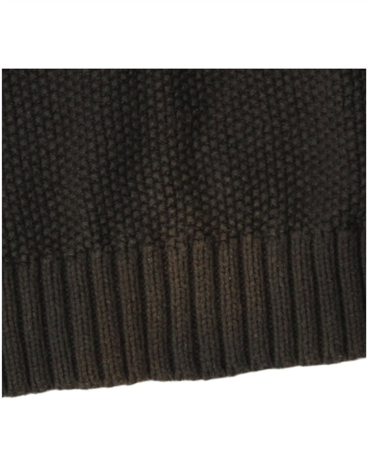Maglione maglione con scollo a barca da donna Ted Baker taglia 4 grande cotone grigio