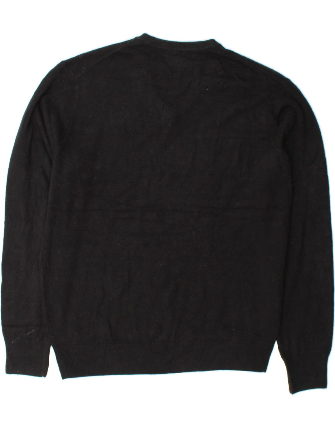 DOCKERS Mens V-Neck Jumper Sweater Large Black Acrylic Vintage Dockers and Second-Hand Dockers from Messina Hembry 