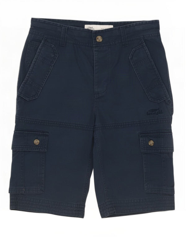 Weird Fish Herren-Cargoshorts, Größe M, W32, Marineblau, Baumwolle