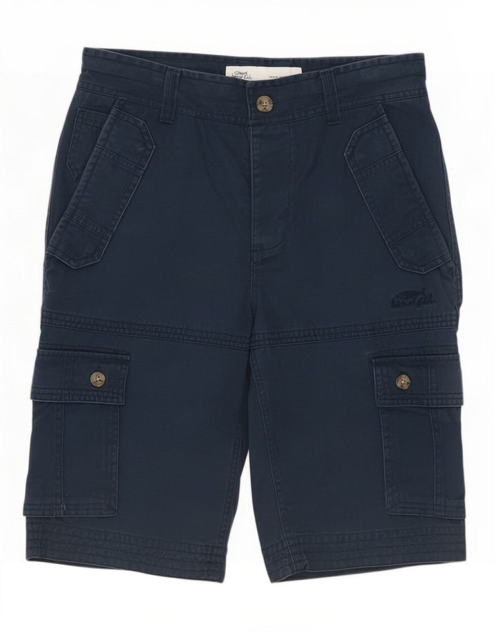 Weird Fish Herren-Cargoshorts, Größe M, W32, Marineblau, Baumwolle