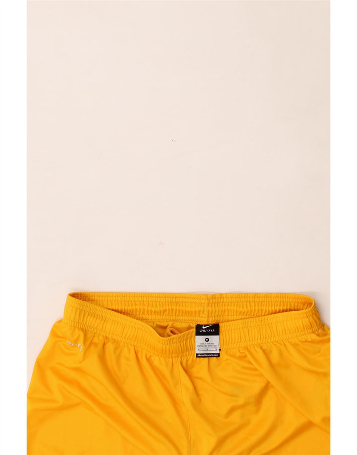 NIKE Mens Dri Fit Graphic Sport Shorts Medium  Yellow Polyester Vintage Nike and Second-Hand Nike from Messina Hembry 