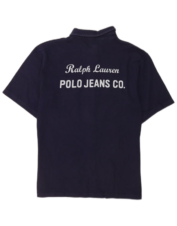Ralph Lauren Boys Graphic Short Sleeve Shirt 14-15 Years Large Navy Blue