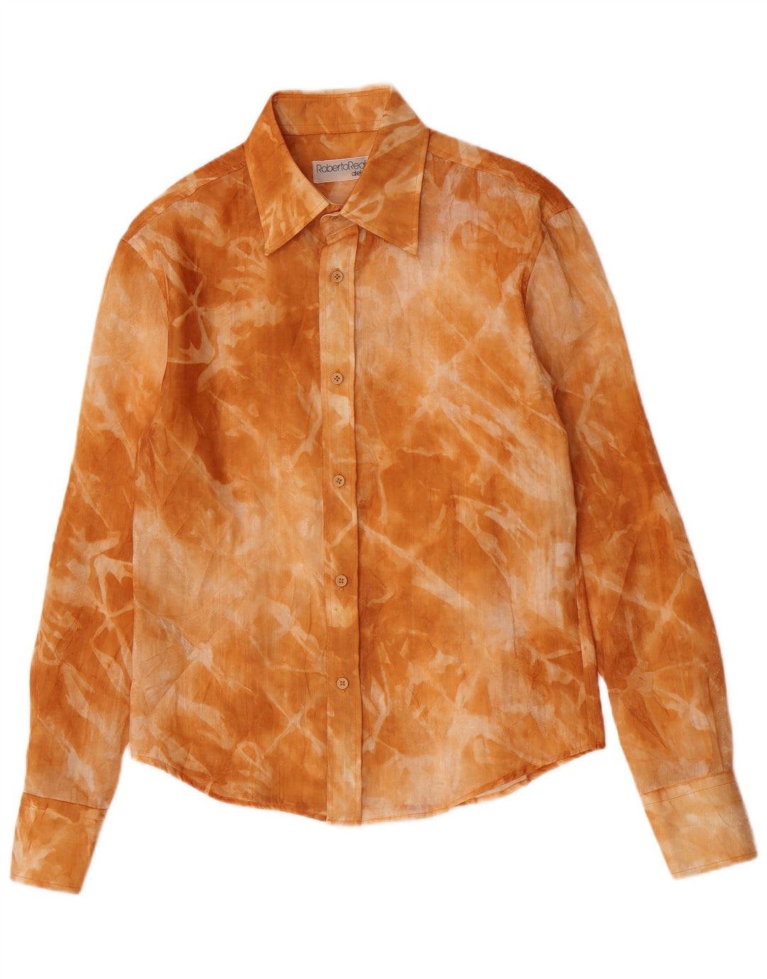 Chemise femme vintage Medium Orange Tie Dye