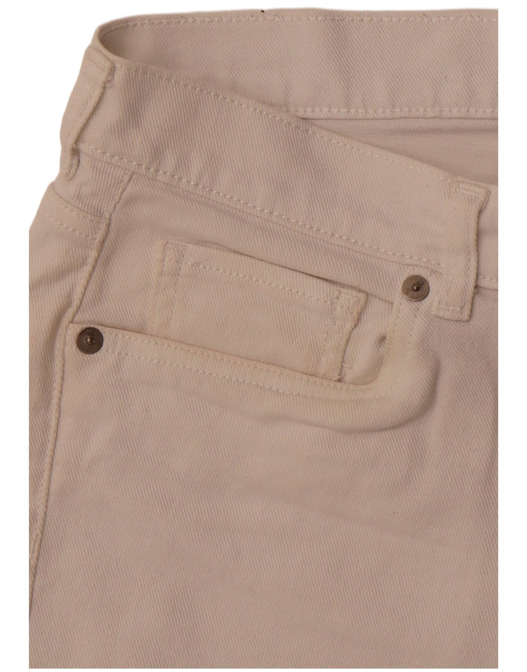 CALVIN KLEIN Womens Denim Shorts US 8 Medium W32 White Cotton