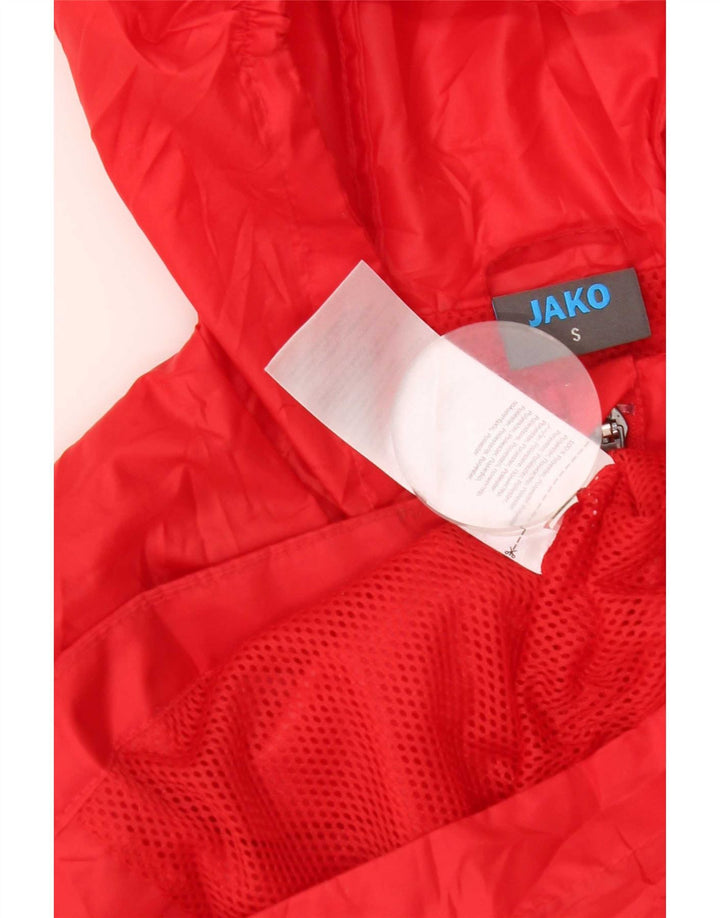 Jako Mens Graphic Hooded Rain Jacket UK 36 Pequeno Poliéster Vermelho