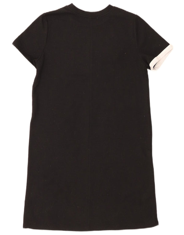 Zara Damen Trafaluc T-Shirt-Kleid UK 10 Small Schwarz Colourblock